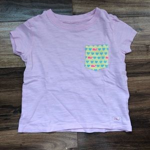 Vineyard Vines Heart Print Pocket Tee